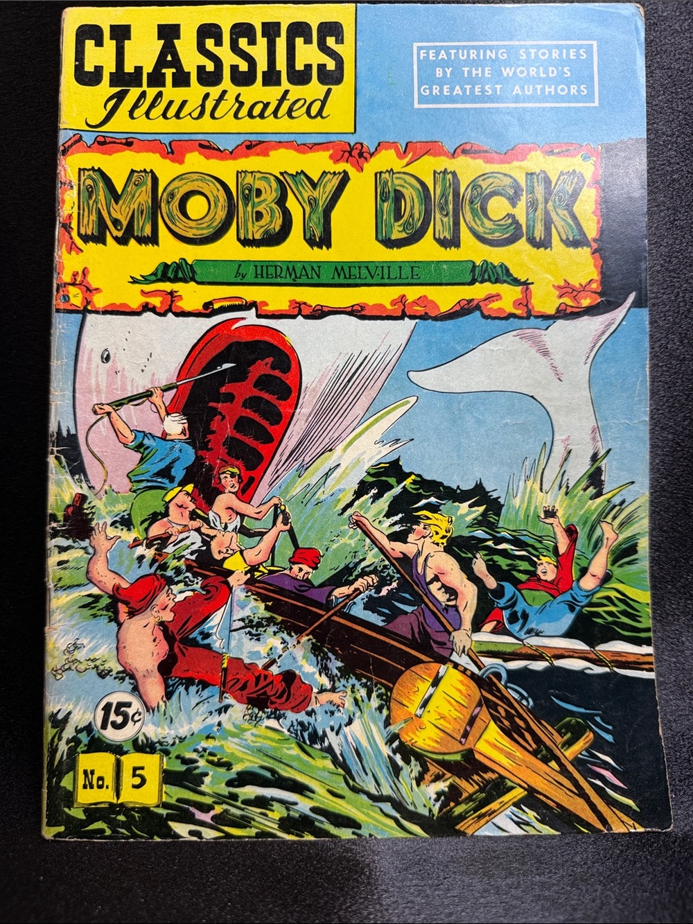 Moby Dick by Herman Melville Classics Illustrated Comic Book